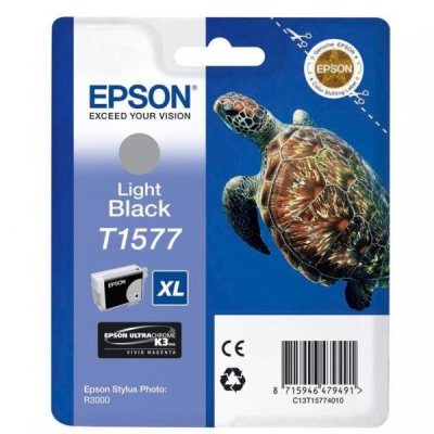 Epson T1577 C13T15774010 светло черен (light black) оригинална касета