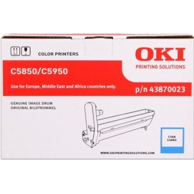 OKI 43870023 циан (cyan) оригинален цилиндричен блок