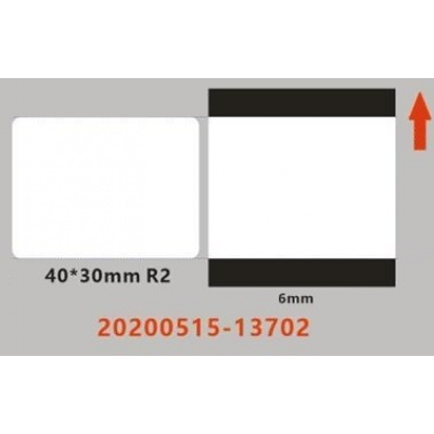 Niimbot EA2G88318801, 40x30mm, 230 бр, прозрачен самозалепващи се етикети