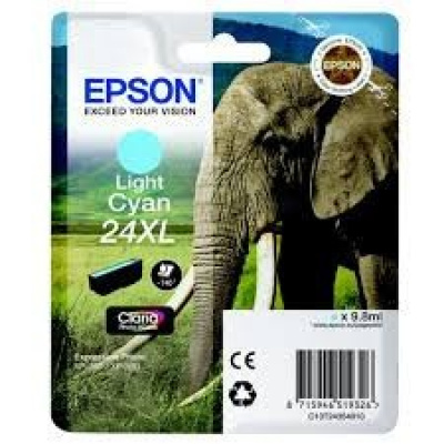Epson T24354012, T2435 светло циан (light cyan) оригинална касета