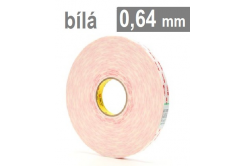 3M VHB™ 4932-P, tl. 0,64 mm; bílá oboustranně velmi silně lepicí akrylová páska 19 mm x 33 m
