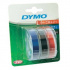 Dymo S0847750, 9mm x 3 m, бял печат/черно, син, червен, оригинална лента