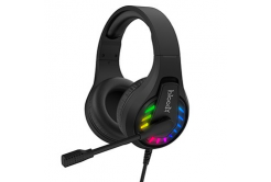 A4Tech Bloody G230P, слушалки с микрофон, управление на звука, черни, геймърски слушалки, 3.5 мм жак + USB