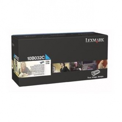 Lexmark 10B032C лазурен (cyan) оригинален тонер