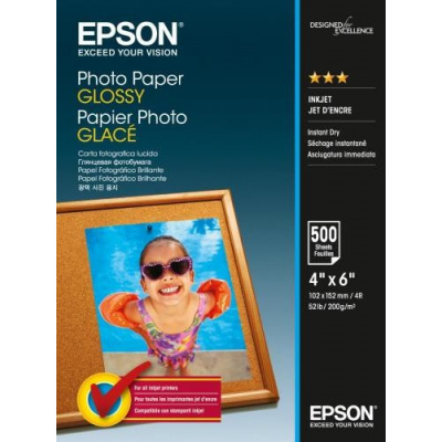 Epson C13S042549 C13S042549 Photo Paper бял лъскав фотобумага 10x15 см 200 g/m2 500 бр