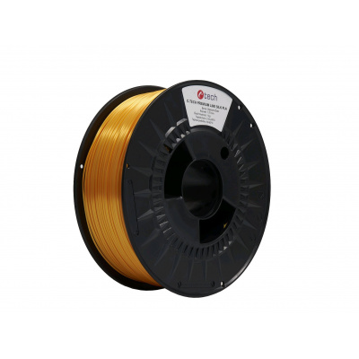 C-Tech 3DF-P-SPLA1.75-1023 3D филамент, PREMIUM LINE, Silk PLA, RAL1023, 1,75mm, 1000g, Сигнално жълт (Traffic yellow)