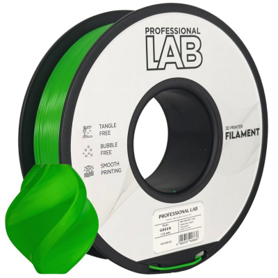 Professional Lab FG-P59-E1, 3D филамент, PLA+, 1,75mm, 1000g, Зелен (Green)