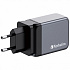 VERBATIM GaN зарядно устройство за мрежа GNC-65, 65W, 2x USB-C, 1x USB