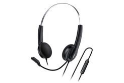 Genius HS-220U AI, слушалки с микрофон, кабелничерни, 2.0, затворени, USB - C