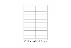 Самозалепващи етикети 210 x 74,2 mm, 4 етикети A4, 100 листа
