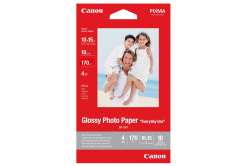 Canon Photo paper лъскав GP-501 0775B005, 210 г/м2, 10x15см, 10 бр., лъскав, бял, фотографска хартия