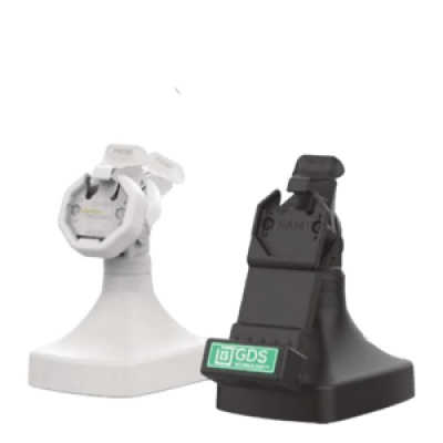 RAM Mounts GDS Uni-Conn Stand Docking Station with Key Locking (Right) - Rotatable & Tiltable - RJ45 Connection & Dual USB-A - PoE (Power over Ethernet) - Rear Pogo Pads