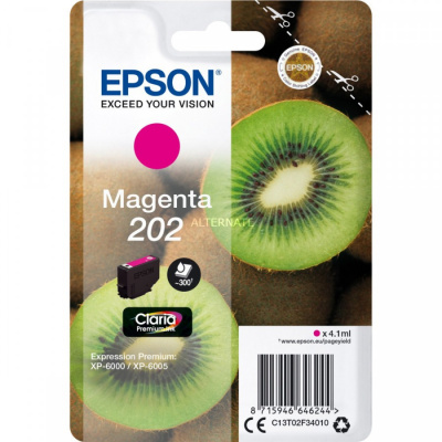 Epson 202 T02F34010 магента (magenta) оригинална касета