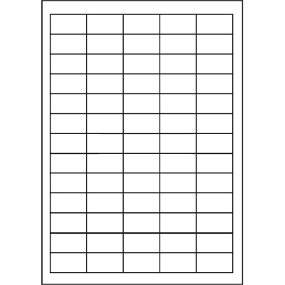Самозалепващи етикети 38 x 21,2 mm, 65 етикети A4, 100 листа