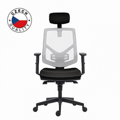 Powerton ERGO TINA Kancelářské ergonomické křeslo, Černé
