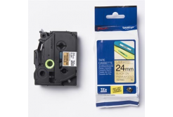 Brother TZ-PR851 / TZe-PR851, 24mm x 8m, черен печат / златна фон, оригинална лента