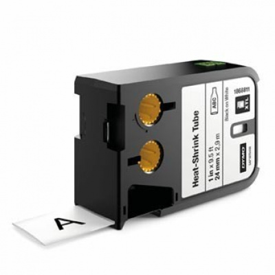 Dymo XTL 1868811, 24mm x 2,7m, черен печат/бял фон, оригинална лента