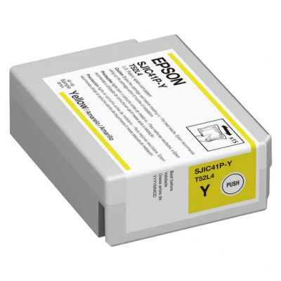 Epson SJIC42P-Y C13T52M440 за ColorWorks, жълт (yellow) оригинална касета