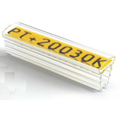 Partex PT+02012A ръкав 12мм, 200 бр, (1,3 3,0 мм), PT полупрозрачен калъф за етикет