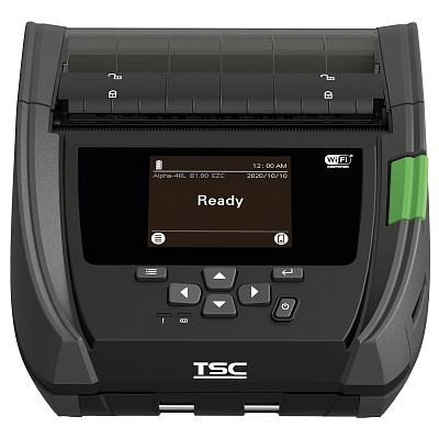 TSC A40LR-A001-1002 DT, принтер за етикети, Alpha 40L, USB, BT (iOS), Wi-Fi, NFC, 8 точки/мм (203 dpi), RTC, дисплей, RFID, OPOS