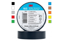 3M Temflex 165 Elektroizolační páska, 19 mm x 20 m 19 mm x 20 m černá/black