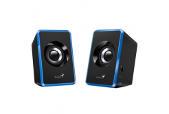 Тонколони Genius SP-U125, 2.0, 3W, сини, регулиране на звука, 3,5 мм жак (USB), 150Hz-20kHz