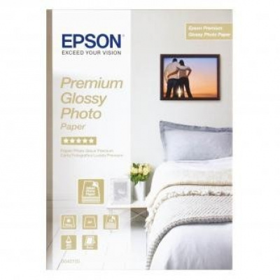 Epson Glossy Photo Paper C13S042155, 255 г/м2, A4, 15 бр., лъскав, бял, фотографска хартия