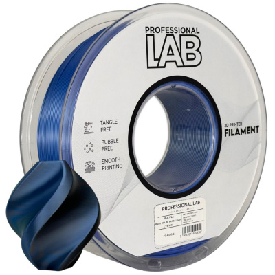 Professional Lab FG-P103-E1, 3D филамент, PLA Silk, 1,75mm, 1000g,  Dual Color, Многоцветен (Black, Blue)