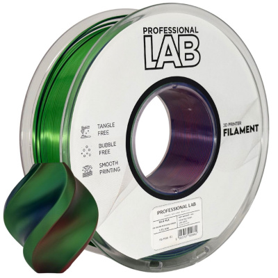 Professional Lab FG-P116-E1, 3D филамент, PLA Silk, 1,75mm, 1000g,  Tri Color, Многоцветен (Red, Blue, green)