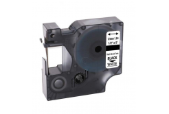 Съвместима лента с Dymo 18055, S0718300, 12mm x 1, 5m черен печат / бял фон