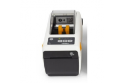 Zebra ZD611 Здравеопазване ZD6AH22-D2EE00EZ DT, 8 точки/мм (203 dpi), принтер за етикети, USB, BT (BLE), Ethernet, EPLII, ZPLII, комплект (USB), фреза, бял (Наследник GC420t)