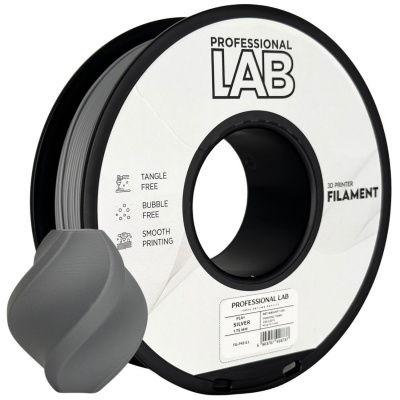 Professional Lab FG-P49-E1, 3D филамент, PLA+, 1,75mm, 1000g, Сребрист (Silver)