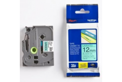 Brother TZ-731 / TZe-731, 12mm x 8m, черен печат / зелен фон, оригинална лента