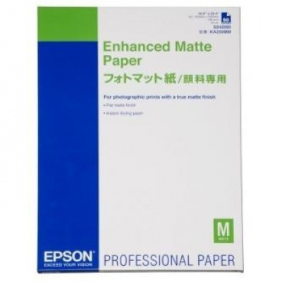 Epson Enhanced Matte Paper S042095 C13S042095, 192 г/м2, A2, 50 бр., мастиленоструен, бял, фотографска хартия