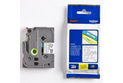 Brother TZ-135 / TZe-135, 12mm x 8m, бял печат / прозрачен субстрат, оригинална лента