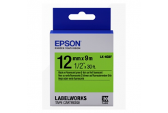 Epson LabelWorks LK-4GBF C53S654018 12мм x 9м, черно копиране / зелен фон, флуоресцентен, оригинален лента