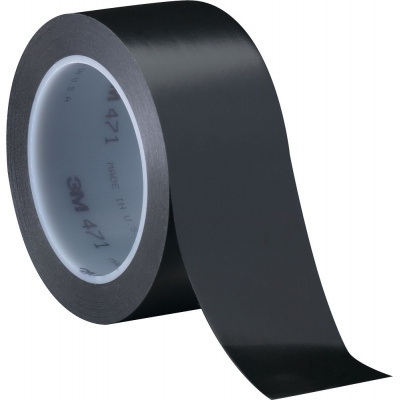 3M 471 PVC лепилна лента, 75 мм x 33 м, черно