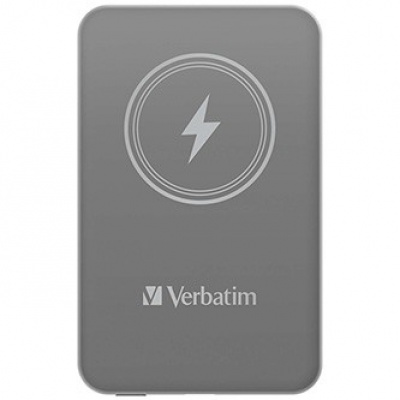 Verbatim 32244 power bank с безжично зареждане, 5V, 5 000mAh, сив