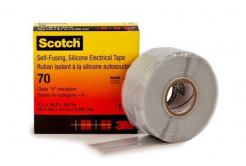 3M 70 Scotch Самозалепваща се силиконова лента, 25 мм x 9,1 м
