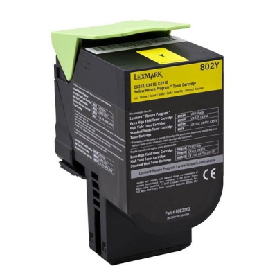 Lexmark 80C20Y0 жълт (yellow) оригинален тонер