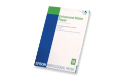 Epson Enhanced Matte Paper C13S041718, 21x29,7см, A4, 250 бр., мастиленоструен, бял, фотографска хартия