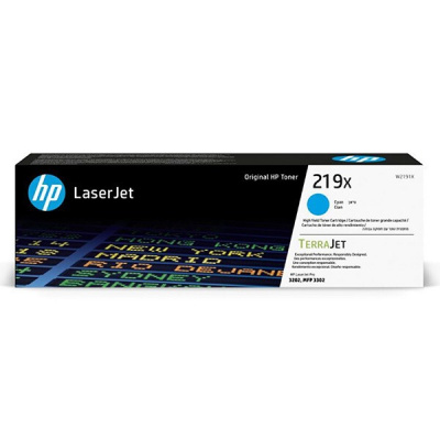 HP 219X W2191X лазурен (cyan) оригинален тонер