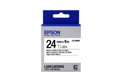 Epson LabelWorks LK-6WBN C53S656006 24мм x 9м, черно копиране / бял фон, оригинален лента