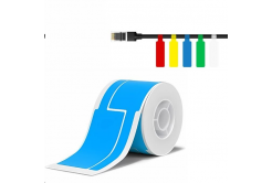 Niimbot 1EA01174301, 25x76mm, 200 бр, синьо самозалепващи се етикети за кабели