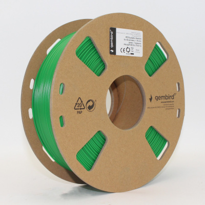 Gembird 3DP-PETG1.75-01-G, 3D филамент, PETG, 1,75mm, 1000g, Зелен (Green)