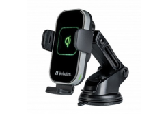 Verbatim 49553 държач за телефон за автомобил, с безжично зареждане, технология Qi, черно