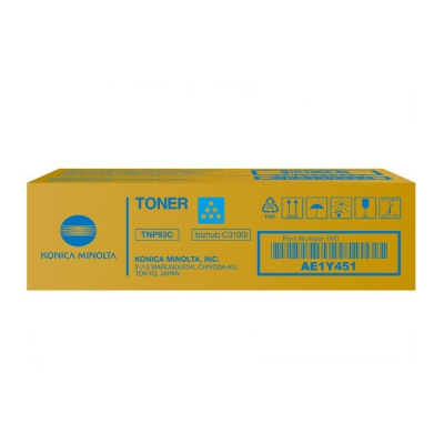 Konica Minolta TNP93C AE1Y451 лазурен (cyan) оригинален тонер
