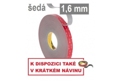 3M VHB™ GPH-160GF Oboustranně silně lepicí páska, tl. 1,6 mm 25 mm x 33 m