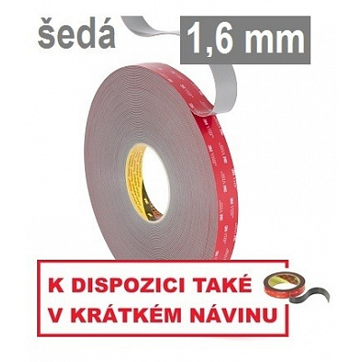 3M VHB™ GPH-160GF Oboustranně silně lepicí páska, tl. 1,6 mm 25 mm x 33 m