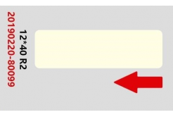 Niimbot A2A68301301, 12x40mm, 160 бр, светложълто самозалепващи се етикети